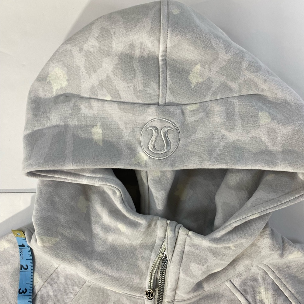 Lululemon spray leopard scuba Oversized half zip hoodie M/L - Picture 7 of 9